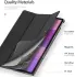 Dux Ducis Domo Lenovo Idea Tab Pro 12.7 Hoes Tri-Fold Book Case Zwart afbeelding 5