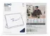 Dux Ducis Domo Lenovo Idea Tab Pro 12.7 Hoes Tri-Fold Book Case Blauw afbeelding 8