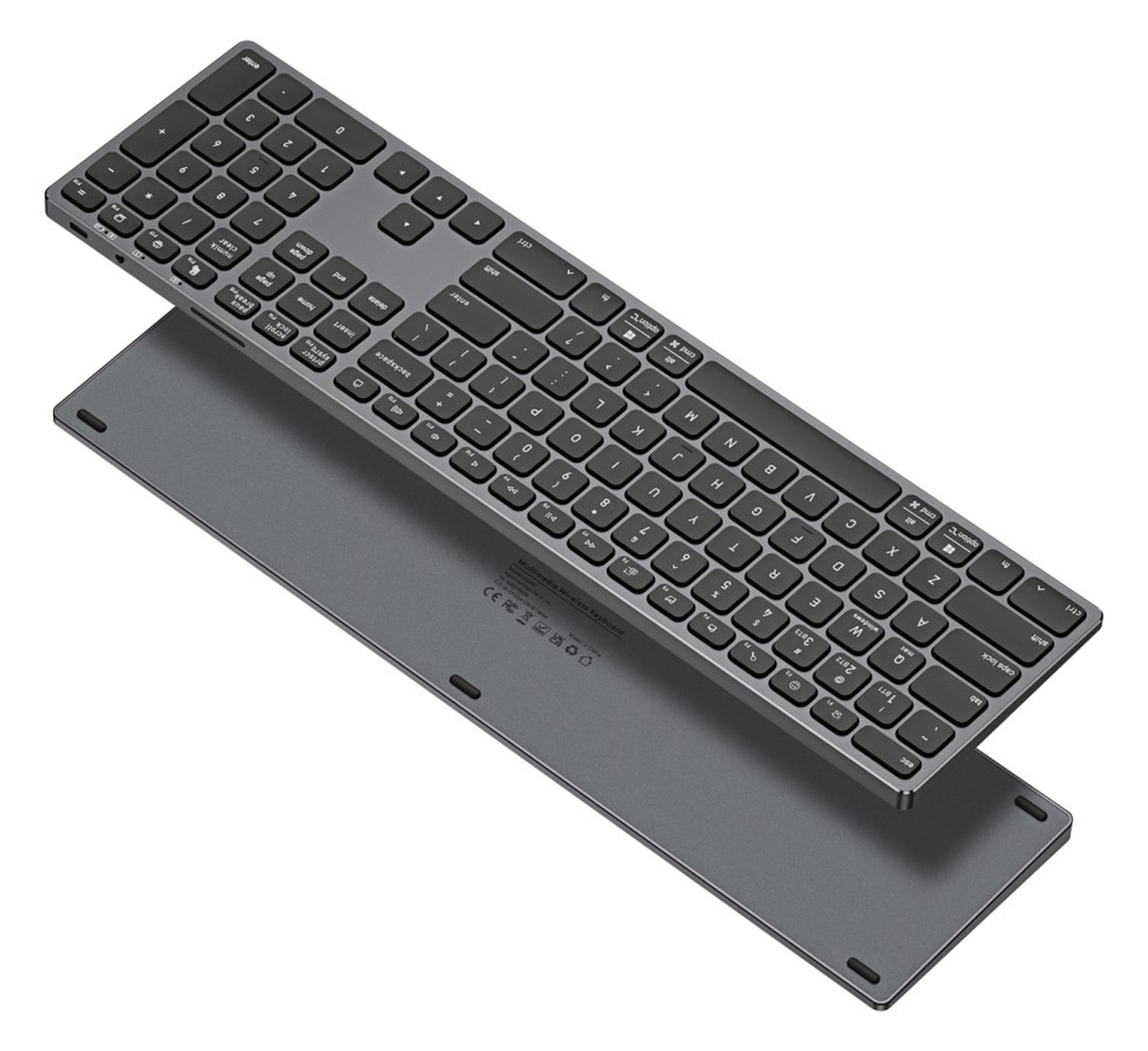 Dux Ducis LK Series Draadloos Toetsenbord Bluetooth Keyboard Zwart afbeelding 1