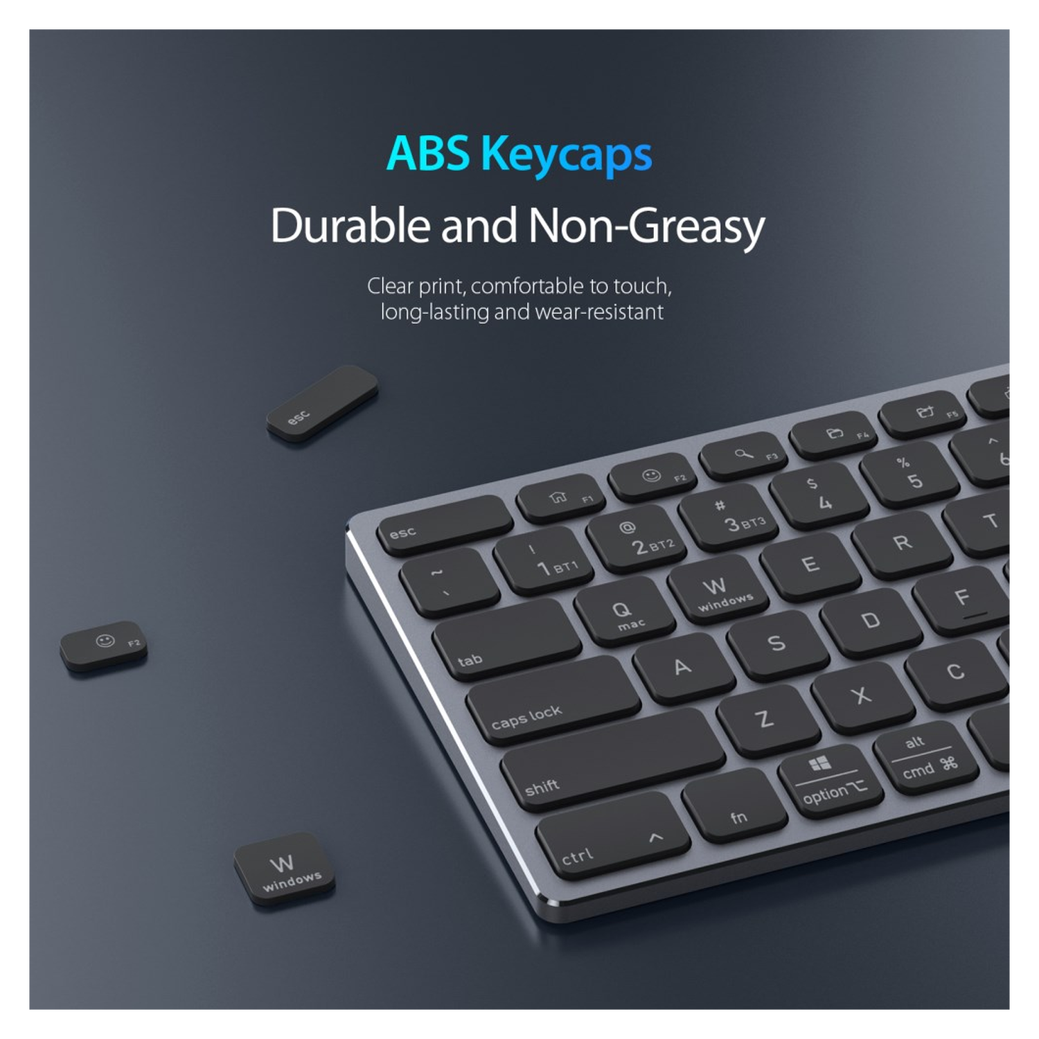 Dux Ducis LK Series Draadloos Toetsenbord Bluetooth Keyboard Zwart afbeelding 4