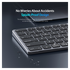 Dux Ducis LK Series Draadloos Toetsenbord Bluetooth Keyboard Zwart afbeelding 6