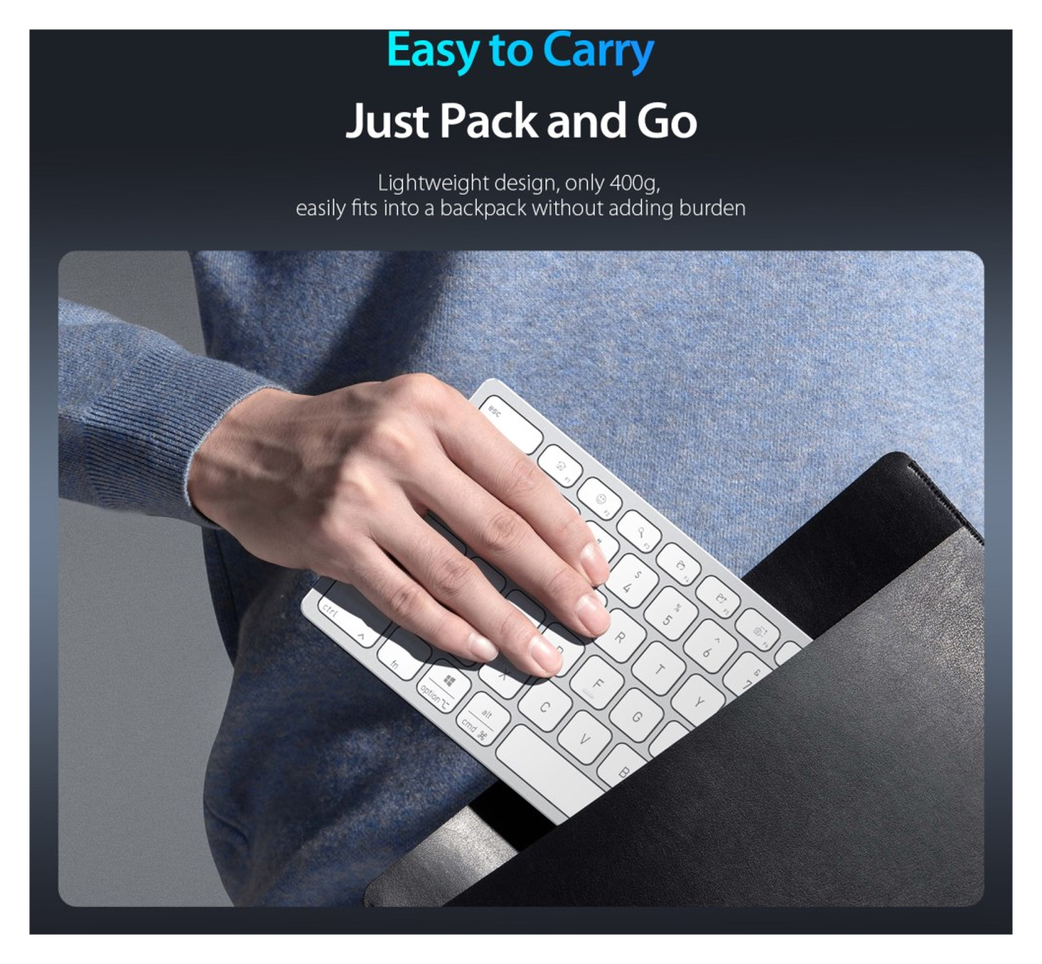 Dux Ducis LK Series Draadloos Toetsenbord Bluetooth Keyboard Wit afbeelding 8