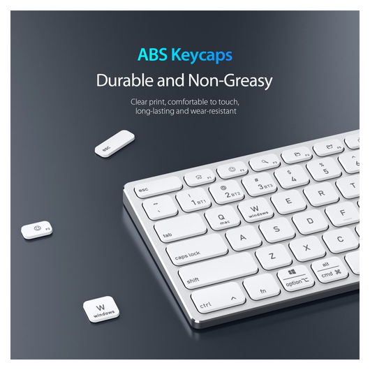 Dux Ducis LK Series Draadloos Toetsenbord Bluetooth Keyboard Wit afbeelding 4