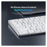 Dux Ducis LK Series Draadloos Toetsenbord Bluetooth Keyboard Wit afbeelding 6