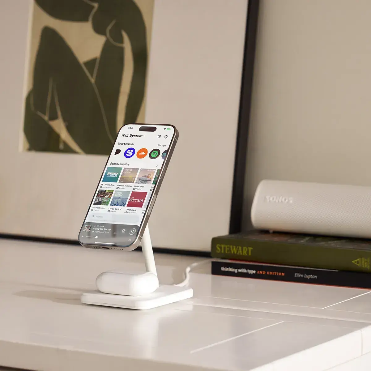 Twelve South HiRise 2 Deluxe 2-in-1 Draadloze MagSafe / Qi2 Oplader 15W Wit afbeelding 13