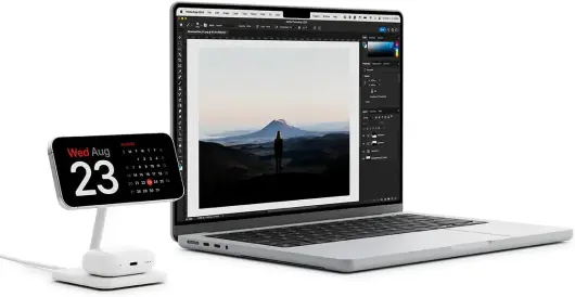 Twelve South HiRise 2 Deluxe 2-in-1 Draadloze MagSafe / Qi2 Oplader 15W Wit afbeelding 15