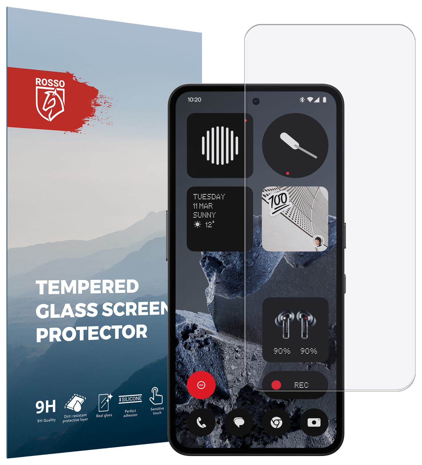 Rosso Nothing CMF Phone 2 Pro 9H Tempered Glass Screen Protector afbeelding 1