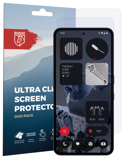 Rosso Nothing CMF Phone 2 Pro Screen Protector Case Friendly Folie Duo Pack afbeelding 8