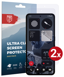 Rosso Nothing CMF Phone 2 Pro Screen Protector Case Friendly Folie Duo Pack