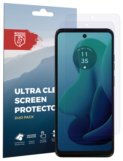 Rosso Motorola Moto G 5G (2024) Screen Protector Case Friendly Folie Duo Pack afbeelding 8