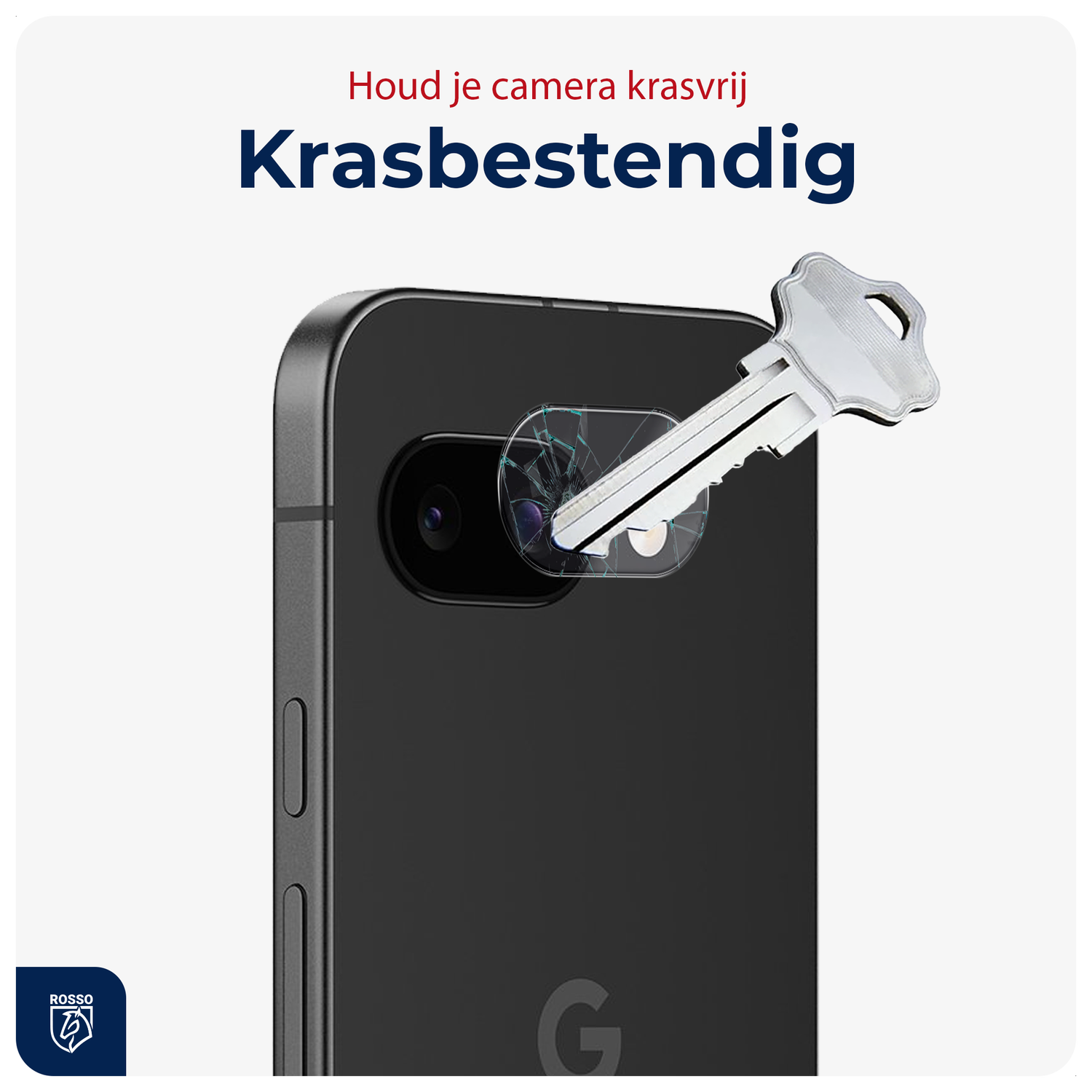 Rosso Google Pixel 9a Camera Lens Protector Transparant afbeelding 2
