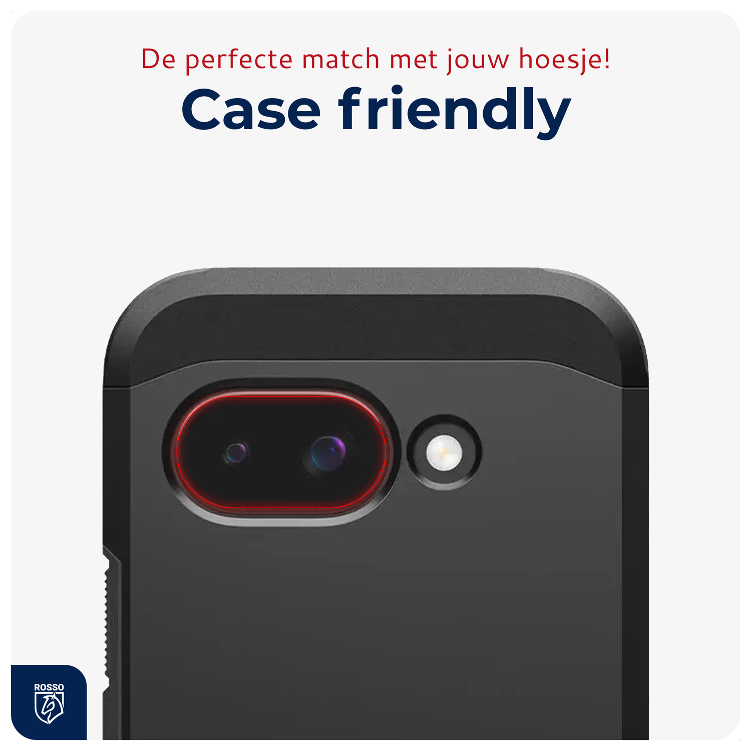 Rosso Google Pixel 9a Camera Lens Protector Transparant afbeelding 7