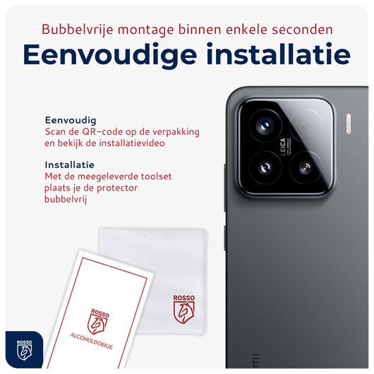 Rosso Xiaomi 15 Camera Lens Protector Transparant afbeelding 7