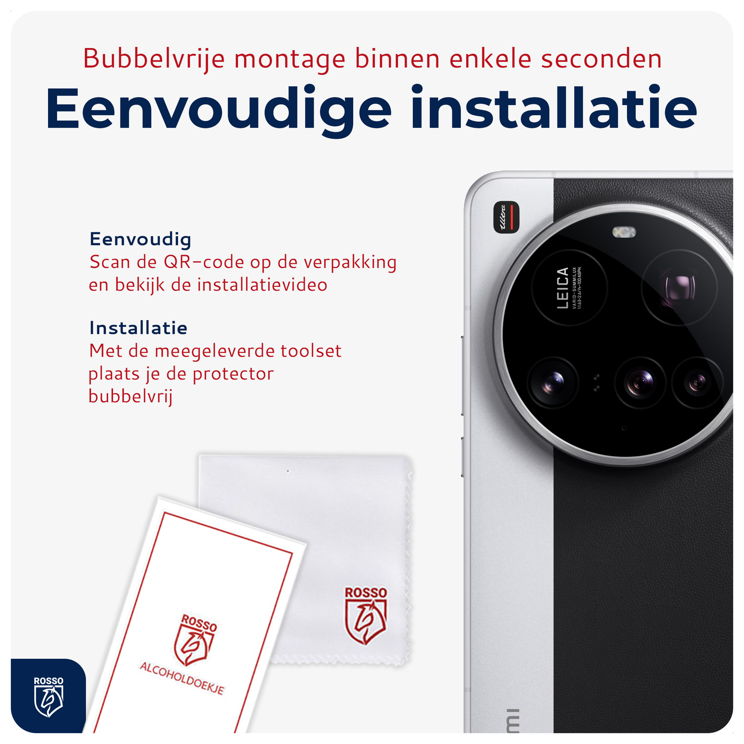 Rosso Xiaomi 15 Ultra Camera Lens Protector Transparant afbeelding 7