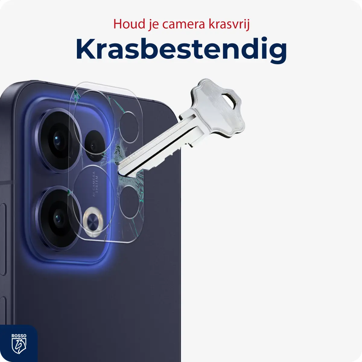 Rosso Oppo Reno 13 Camera Lens Protector Transparant afbeelding 2
