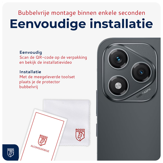 Rosso Honor 400 Lite Camera Lens Protector Transparant afbeelding 5