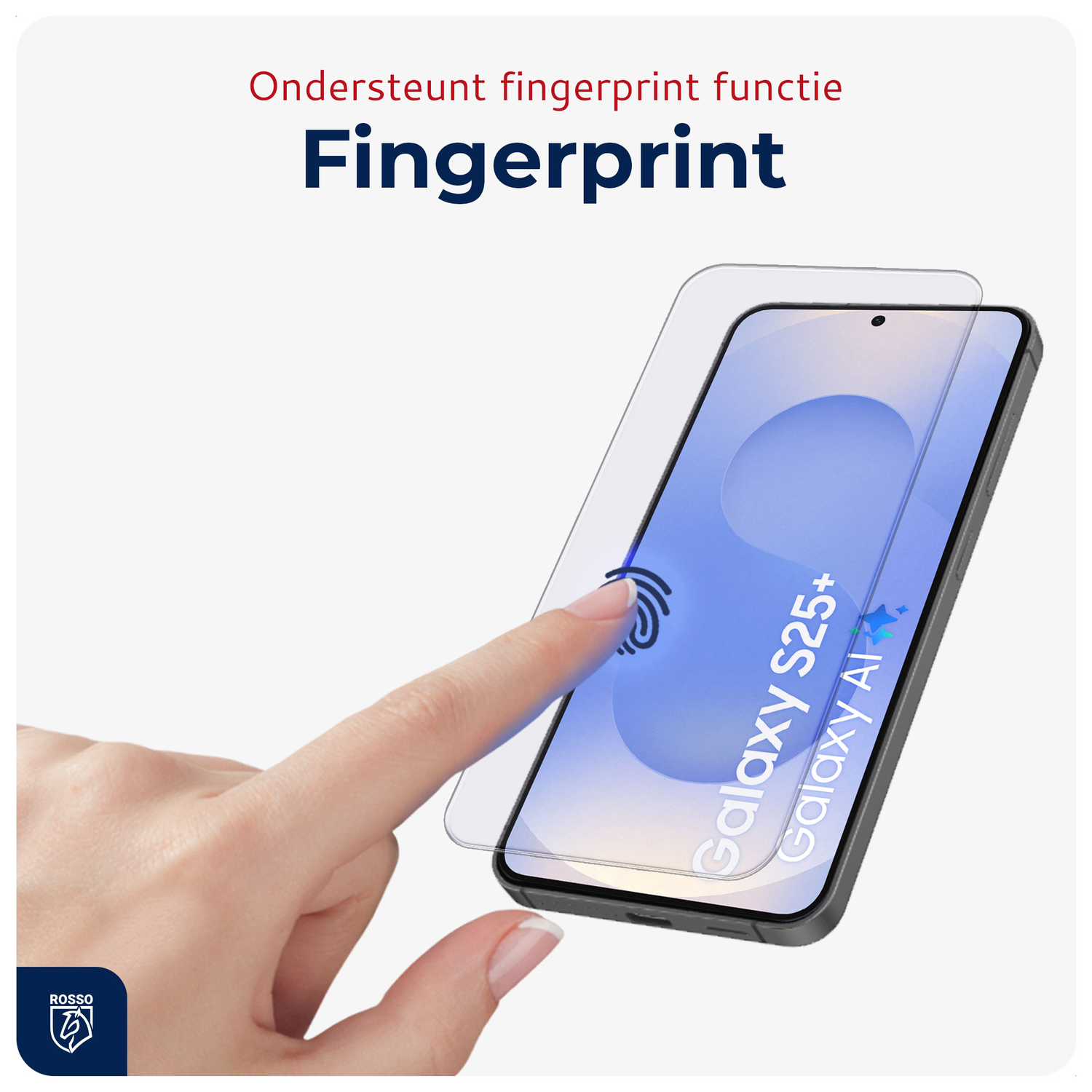 Rosso Samsung Galaxy S25 Plus Tempered Glass met Installatietray (2-Pack) afbeelding 3