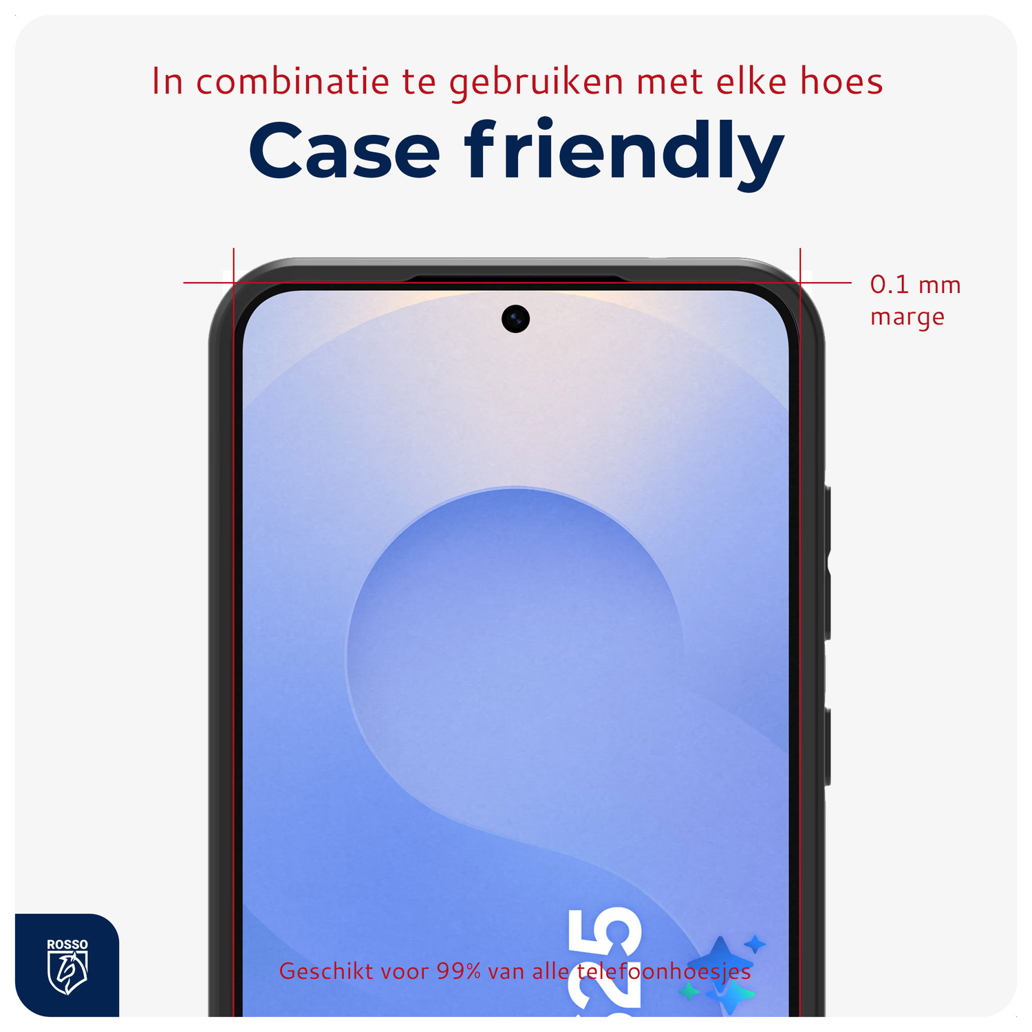 Rosso Samsung Galaxy S25 Plus Tempered Glass met Installatietray (2-Pack) afbeelding 5