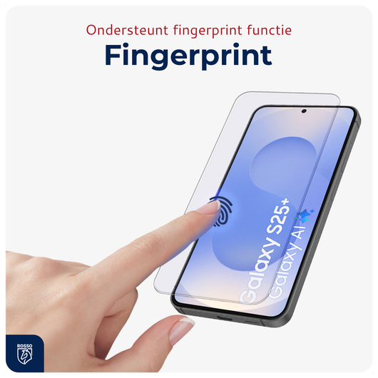Rosso Samsung Galaxy S25 Plus Tempered Glass met Installatietray (2-Pack) afbeelding 3