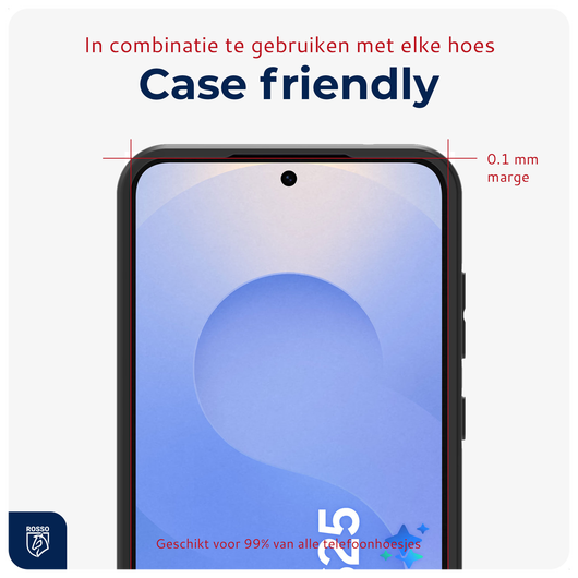 Rosso Samsung Galaxy S25 Plus Tempered Glass met Installatietray (2-Pack) afbeelding 5