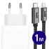 Originele Apple 20W USB-C Oplader met Buddi Lightning Kabel 1M Zwart afbeelding 1