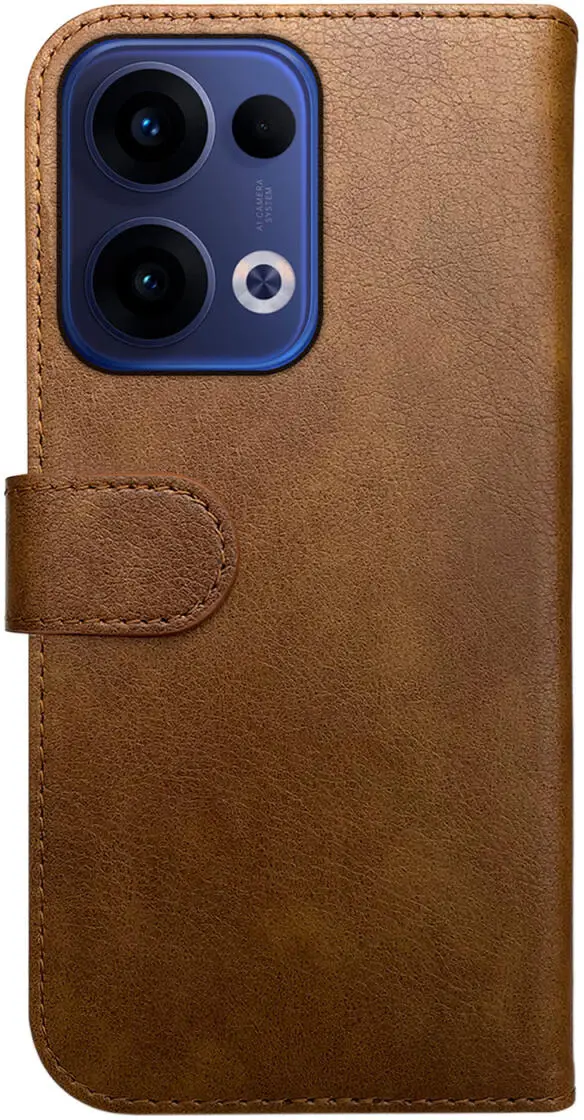 Rosso Element Oppo Reno 13 Hoesje Book Case Wallet Bruin afbeelding 2