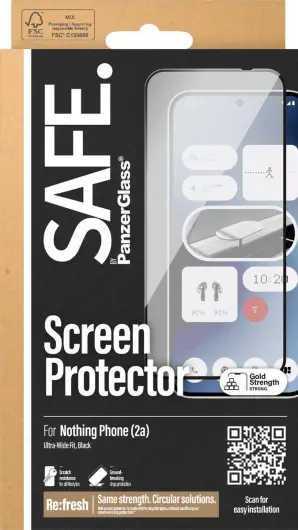 PanzerGlass SAFE Ultra-Wide Nothing Phone (2a) Screen Protector afbeelding 4