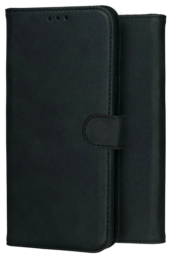 Rosso Deluxe Google Pixel 10 / 10 Pro Hoesje Echt Leer Book Case Zwart afbeelding 1