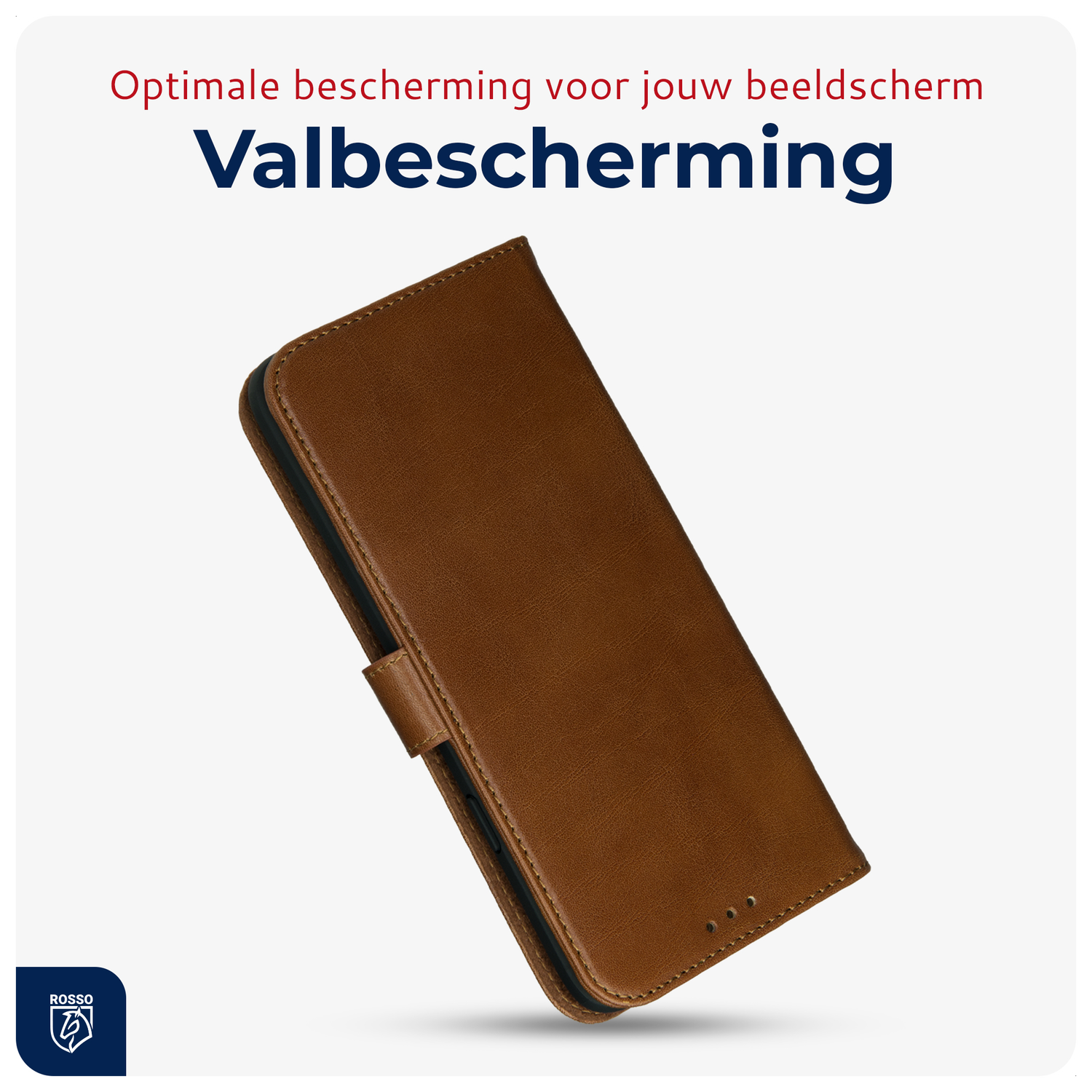 Rosso Deluxe Google Pixel 10 / 10 Pro Hoesje Echt Leer Book Case Bruin afbeelding 4