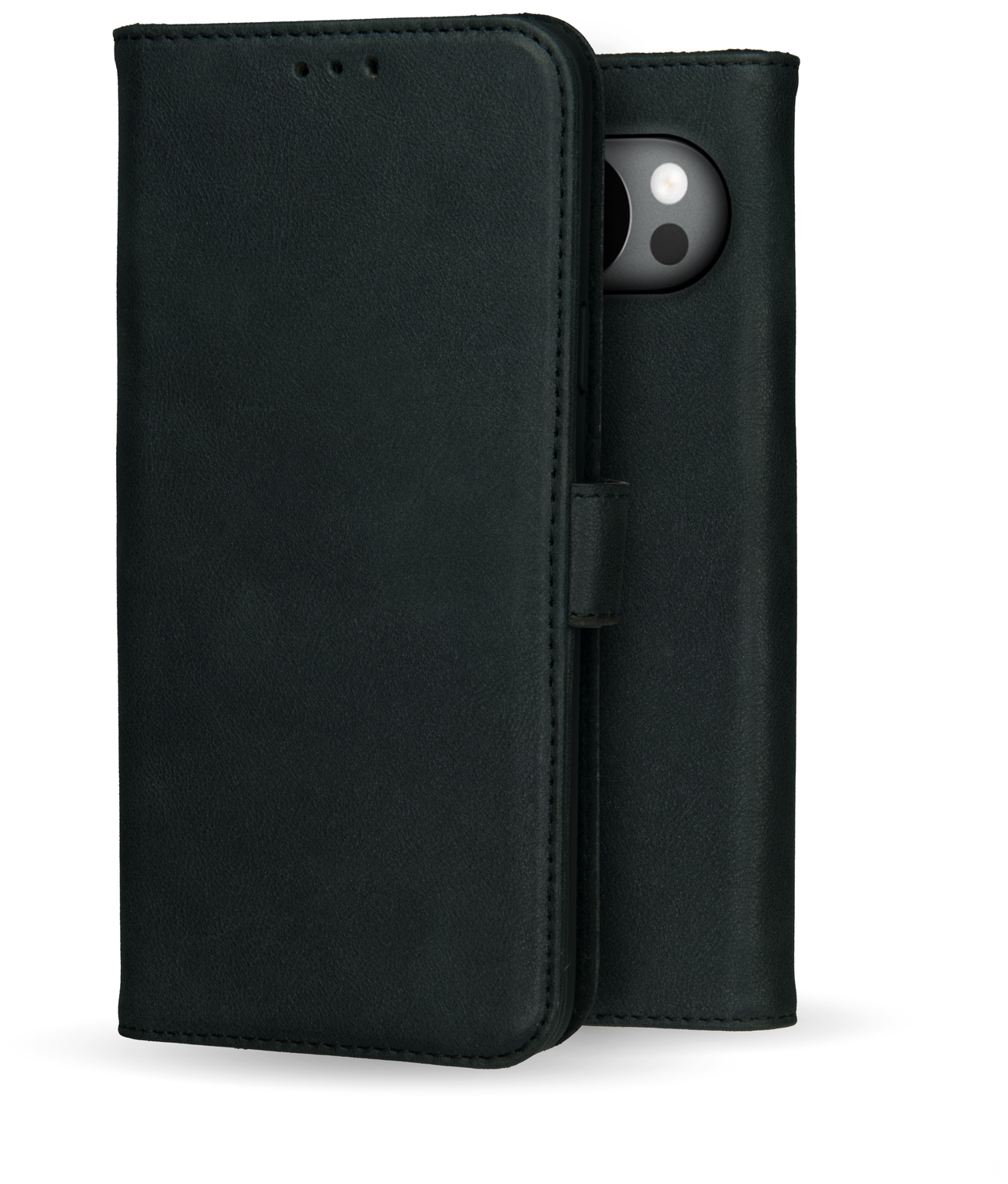 Rosso Deluxe Google Pixel 10 Pro XL Hoesje Echt Leer Book Case Zwart afbeelding 11