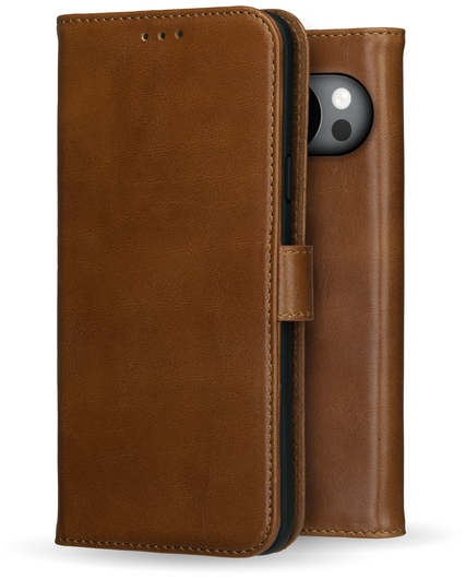 Rosso Deluxe Google Pixel 10 Pro XL Hoesje Echt Leer Book Case Bruin afbeelding 12