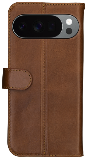 Rosso Deluxe Google Pixel 10 Pro XL Hoesje Echt Leer Book Case Bruin afbeelding 2