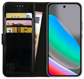 Rosso Element Google Pixel 10 / 10 Pro Hoesje Book Case Wallet Zwart afbeelding