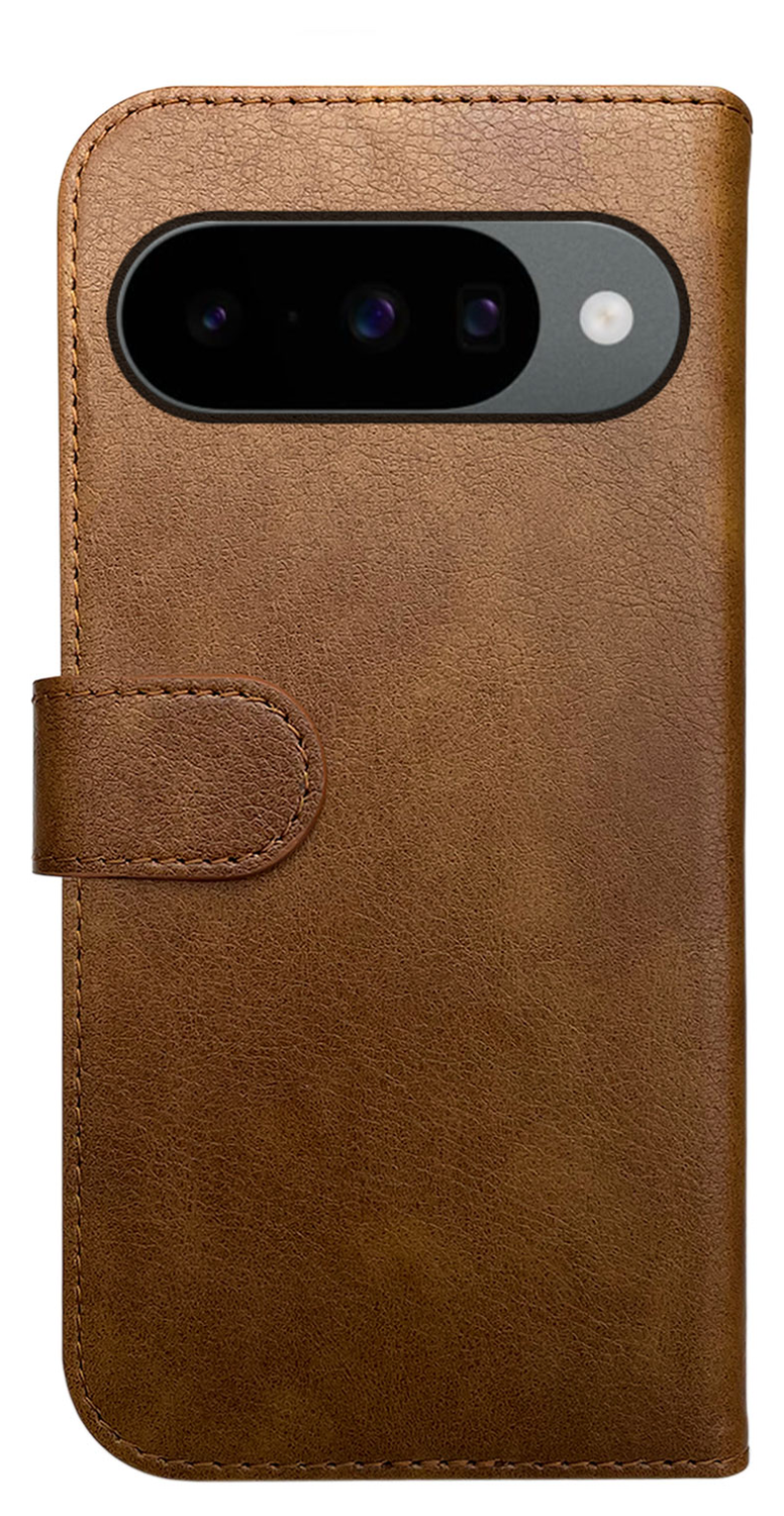 Rosso Element Google Pixel 10 / 10 Pro Hoesje Book Case Wallet Bruin afbeelding 2