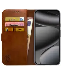 Rosso Element Google Pixel 10 Pro XL Hoesje Book Case Wallet Bruin afbeelding