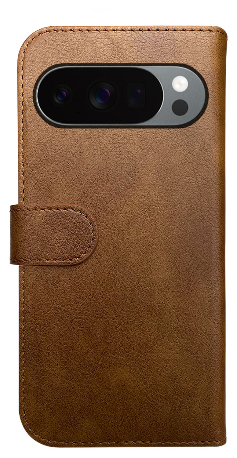 Rosso Element Google Pixel 10 Pro XL Hoesje Book Case Wallet Bruin afbeelding 2