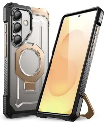 SUPCASE UB Grip Samsung Galaxy S25 Hoesje MagSafe / Qi2 Kickstand Goud afbeelding