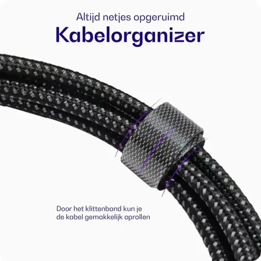 Buddi 30W GaN Mini USB-C Oplader met USB-C naar Lightning iPhone Kabel afbeelding 7
