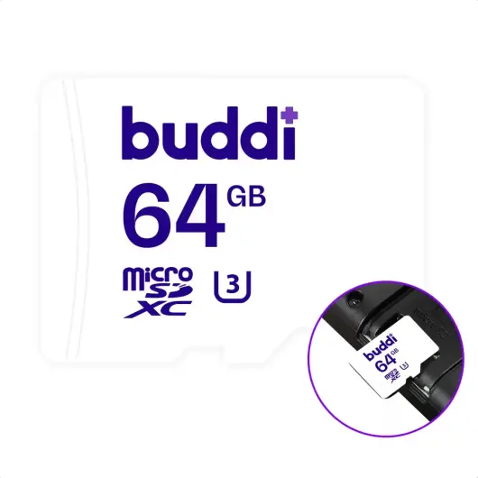 Buddi MicroSDXC Nintendo Switch Geheugenkaart 64GB Wit afbeelding 1