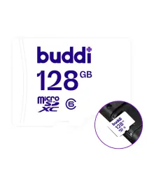 Buddi MicroSDXC Nintendo Switch Geheugenkaart 128GB Wit