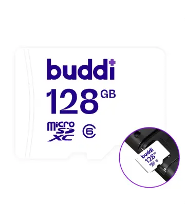 Buddi MicroSDXC Nintendo Switch Geheugenkaart 128GB Wit Geheugenkaarten