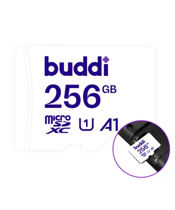 Buddi MicroSDXC Nintendo Switch Geheugenkaart 256GB Wit Geheugenkaarten