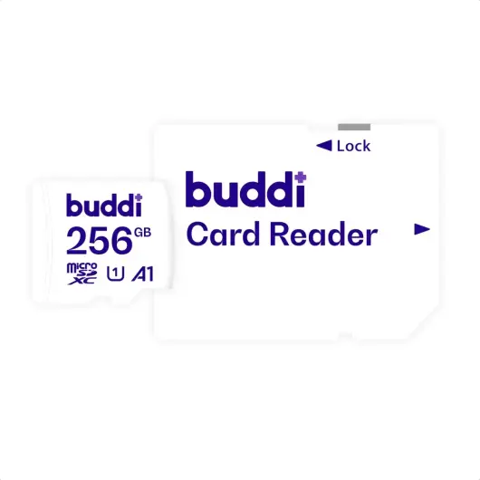 Buddi MicroSDXC Fotografie Geheugenkaart 256GB Wit afbeelding 6