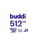 Buddi MicroSDXC Fotografie Geheugenkaart 512GB Wit