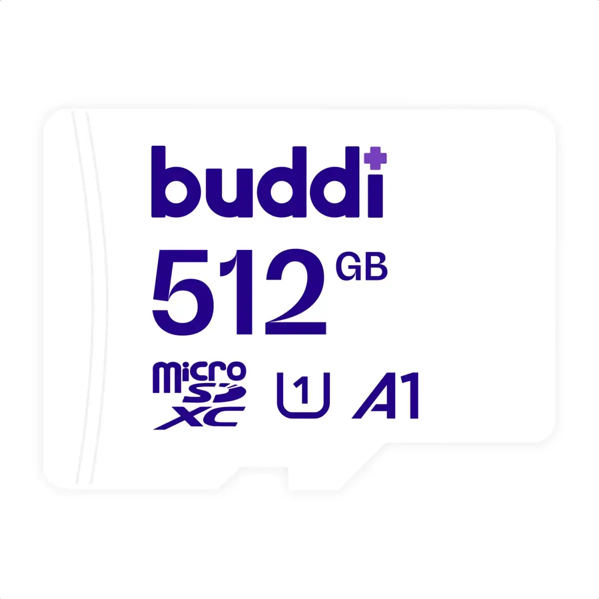 Buddi MicroSDXC Fotografie Geheugenkaart 512GB Wit afbeelding 1
