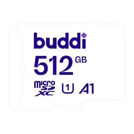 Buddi MicroSDXC Fotografie Geheugenkaart 512GB Wit
