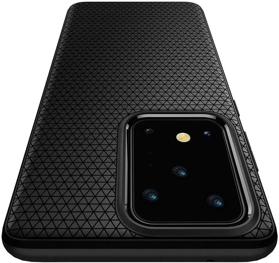 2x Spigen Liquid Air Samsung Galaxy S20 Ultra Hoesje Back Cover Zwart afbeelding 4