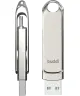 Buddi USB-A en USB-C Stick Dual Geheugenstick 64GB Grijs (2-Pack)