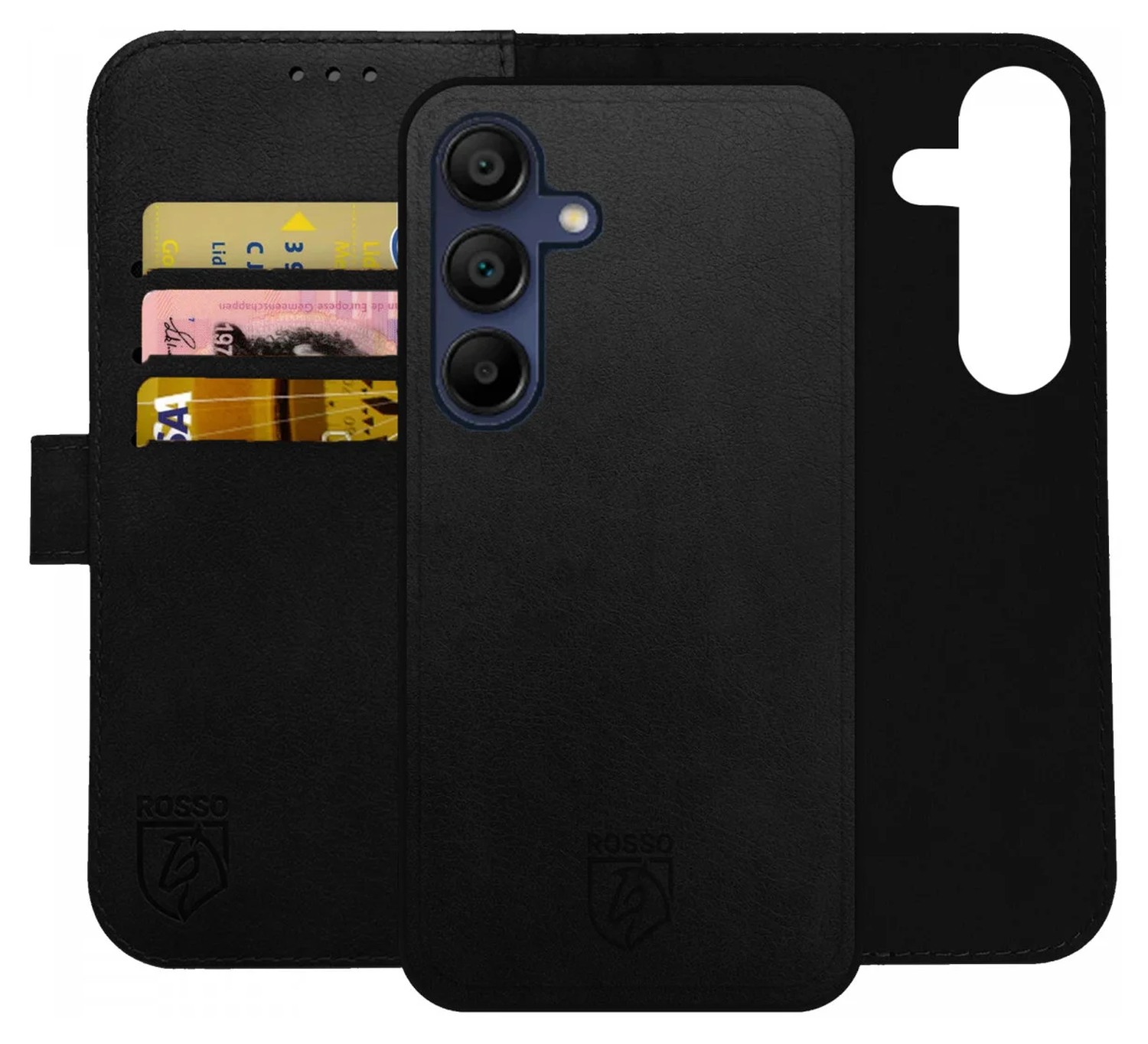 Rosso Element Uitneembaar 2-in-1 Samsung Galaxy A56 Hoesje Zwart afbeelding 1
