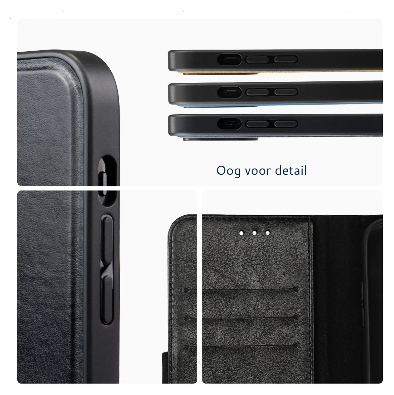 Rosso Element Uitneembaar 2-in-1 Samsung Galaxy A56 Hoesje Zwart afbeelding 5